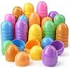 TK Group Timo Klingler 12x Easter eggs to fill - Colorful 6 cm plastic eggs plastic eggs surprise eggs to open & fill at Easter