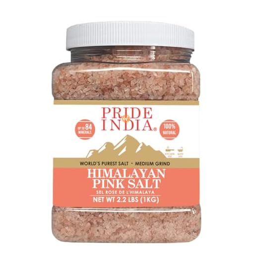 Pride Of India - Pure Himalayan Pink Salt - Enriched w/ 84+ Natural Minerals, Medium Grind 2.2 Pound (35.2oz) Jar - Himalayan Salt, Himalayan Pink Salt, Pink Himalayan Salt, Grind Salt, Pure Rock Salt