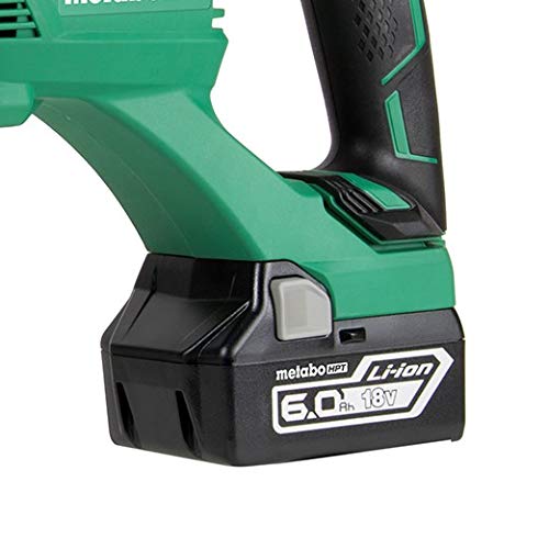 Metabo Hpt 18V Cordless Reciprocating Saw Kit | Includes 6.0 Ah Li-Ion Battery | 3-Mode Selector W/Auto Mode | Low Vibration Handle | Large Rafter Hook | Lifetime Tool Warranty (Cr18Dbl) #TOP5