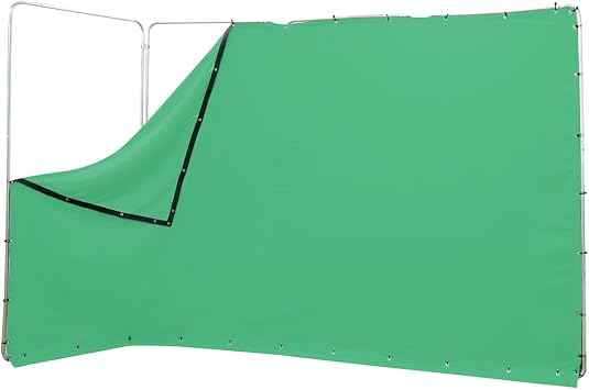 13.1-Foot Portable Panoramic Chroma Key Backdrop Screen (Green)