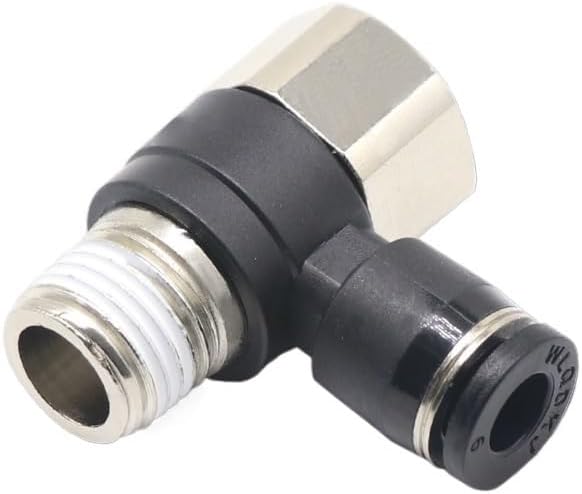 1pcs Pneumatic connector tracheal PHF8-02 internal and external threads can be connected in series right angle 4-M5/6-01/10-03(PHF8-01)