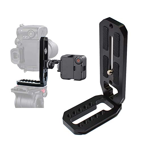 DSLR Camera L Bracket Vertical Horizontal Switching Tripod Head Quick Release Plate Arca