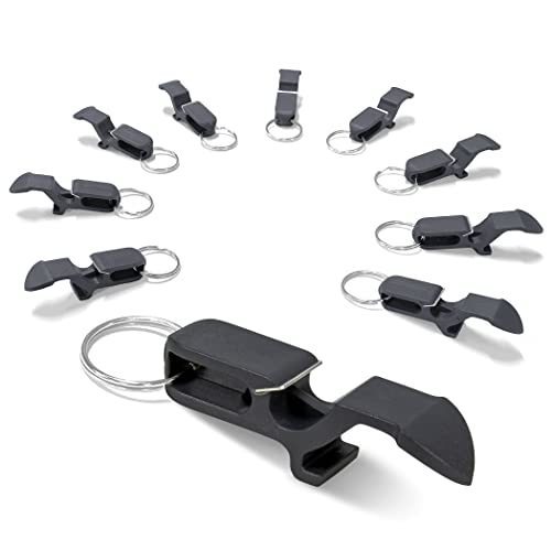 GoPong Ultimate Beer Shotgun Opener - Keychain Tool 10 Pack - Great for Party Favors Tailgating and More - Choose Your Color