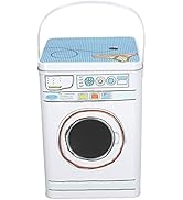Asixxsix Laundry Detergent Container, Large Capacity Metal Laundry Detergent Powder Storage Box w...