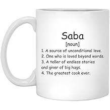 Saba Noun Coffee Mug - Saba Definition Mug - Gift For Saba - Birthday Gifts For Saba - Saba Gifts - Fathers Day Gift - Christmas Gifts 11oz