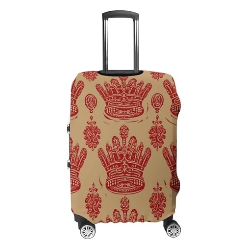 Red Crown Suitcase Cover Washable Luggage Cover Dust-proof Luggage Protector Cover Anti-Scratch Travel Suitcase Protector Fits 18-32 Inch Luggage XL4