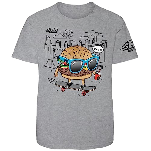 Rude Boyz Skateboarding Graphic Short Sleeve T-Shirt Little Kids Sizing Boys and Girls