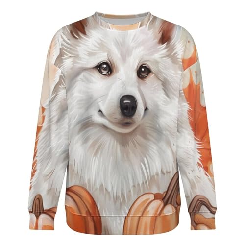 Mens Crewneck Sweater Dog Autumn Crew Neck Sweater for Men Casual Party Holiday Pullover3