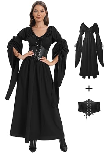 Disfraz de Bruja Renacentista para Mujer Halloween Vintage