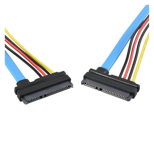 Cable Extensor SATA 22 Pin a 7+15 Pin 15cm Azul miniatura 5