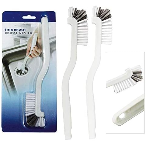 Homo Trends 3Pcs Grout Cleaner Brushs, Plastic Small Narrow Stiff Grout Cleaning Brush Removes Mould and Dirt Removal Tool from Any White Surface for Kitchen Bathroom Tiles Cover