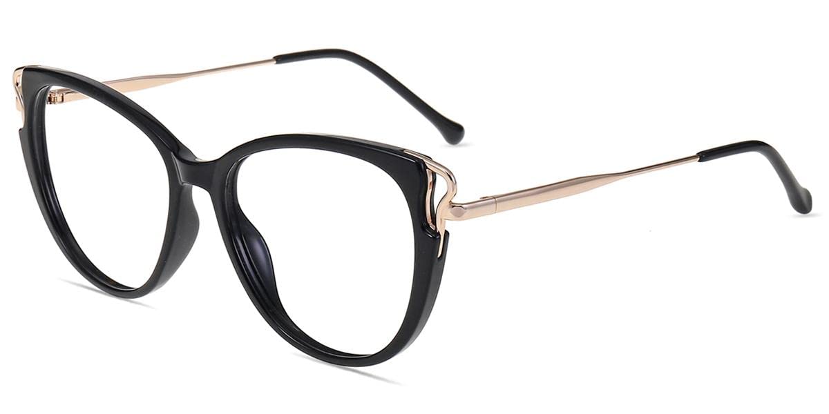 Firmoo Blue Light Blocking Glasses Women Cat Eye Computer Glasses Black