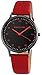 Produktbild Excellanc Damen-Uhr Kunstleder Armband Dornschließe Analog Quarz 1900212 (rot schwarz)