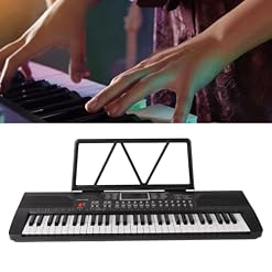 Piano à Clavier électrique 61 Touches avec Deux Haut-parleurs, Piano Professionnel pour Débutants, Pratique à la Maison et Performances – Image 2