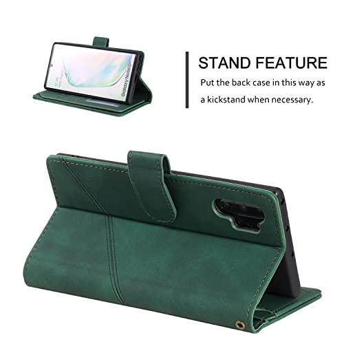 Caso do flip do telefone móvel Para Samsung Galaxy Note 10 Plus Wallet Case, Advanced Durable Pu Cou
