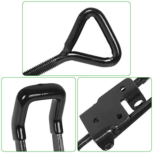 4PCS Toggle Latch Clamp 660 lbs Adjustable Toggle Latch Black Toggle Clamp GH-4003 Lockable Quick Release Pull Latch Hasp Metal Draw Latch for Door, Box Case Trunk, Smoker Door, Jig