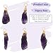 FINGERINSPIRE 16pcs About 28mm Natural Amethyst Pendant Bulk Irregular Amethyst Charms Raw Amethyst Copper Wire Wrapped Pendants Natural Stone Healing Crystal Gemstone Charm for Jewelry Making