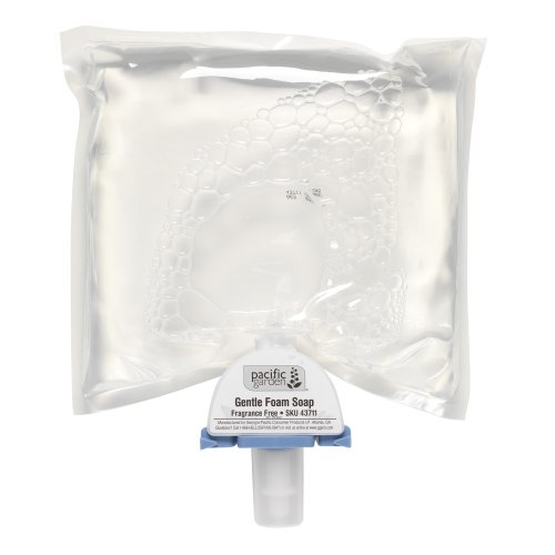 Pacific Garden Foam Hand Soap Refill by GP PRO (Georgia-Pacific), Dye and Fragrance Free, 43711, 1200 mL Per Refill, 4 Refills Per Case