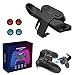 Gobesty Rücktasten Ansatzstück Für Ps4-Gamepad, Back Button Attachment Ps4, 4 Rücktasten-Ansatzstück Mit 4 Pack Joystick Kappen Für Rücktasten Für Ps4-Controller
