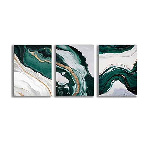 HGLLL Arte de la Pared Pintura en Lienzo Textura de mármol Verde Abstracto Carteles e Impresiones Imágenes Habitación Decoraciones Cover