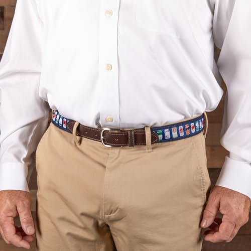 Retro Beer Cans Ribbon Club Belt - Belted Cow Cheap Buzz3