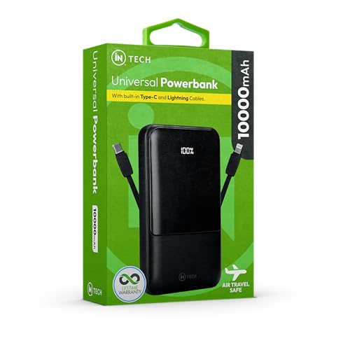 Batería externa segura para viajes aéreos iN con cables para trayectos largos