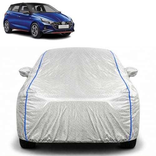 Image of Waterproof Car Cover for Hyundai i20 N Line | All Weather Protection | UV Resistant & Dustproof | Soft Cotton Lining to Prevent Scratches | Triple Stitched with Mirror Pockets & Elastic Hem