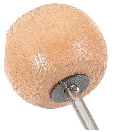Accesorio para pedal de bombo con mazo de madera y metal miniatura 4