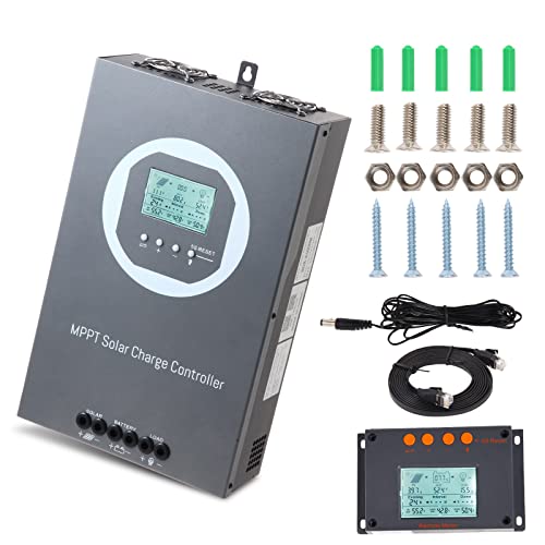 OOYCYOO 100A MPPT Solar Charge Controller 12V/24V/36V/48V Auto, PV 150V Max Input, 100A Solar Panel Regulator, 5000W Max Input Power, AGM/Gel/Flooded/Lithium Battery Compatible