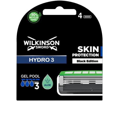 Wilkinson Sword - Hydro 3 Black Edition 4 chargeurs/pièces de rechange
