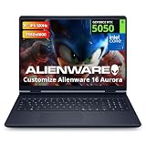 Hotface Customized Laptop, Created Using Dell Alienware Aurora 16 16" WQXGA 120Hz Gaming Laptop, Intel Core 7 240H, 16GB/32GB/64GB DDR5, 1TB/2TB/4TB SSD, RTX 5050, Backlit Keyboard, Win 11 Pro, Indigo