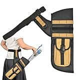 SPG Hip Quivers for Archery - Arrow Quiver with Molle System Quiver Arrow Holder with Adjustable Waist Belt Arrow Bag for Longbow Recurve Bow Hunting Practicing (Khaki)