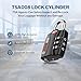 Forge Open Alert TSA Approved Luggage Locks - 3 Digit Combination, Easy Read Dials, Zinc Alloy Body - Ideal Travel Lock for Luggage, Suitcases, Bags & Toolboxes (Black 6 Locks)