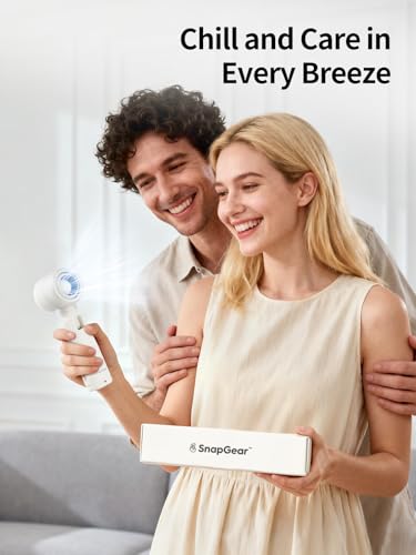 Snapgear Handheld Fan CHill2, Clip-on Fan, Dual-Axis Adjustable, Folds 90° Vertically & Rotates 180° Horizontally, 5 Speeds, 14000 RPM, USB Rechargeable, Portable for Stroller, Crib, Umbrella, Desk - image 9