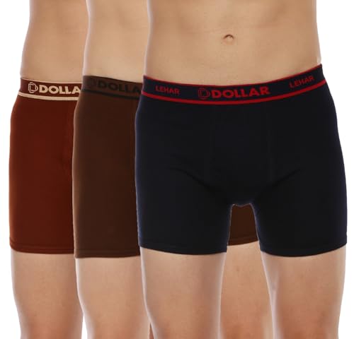 Image of Dollar Lehar Mens Combed Cotton Trunk - Actual Colour May Vary