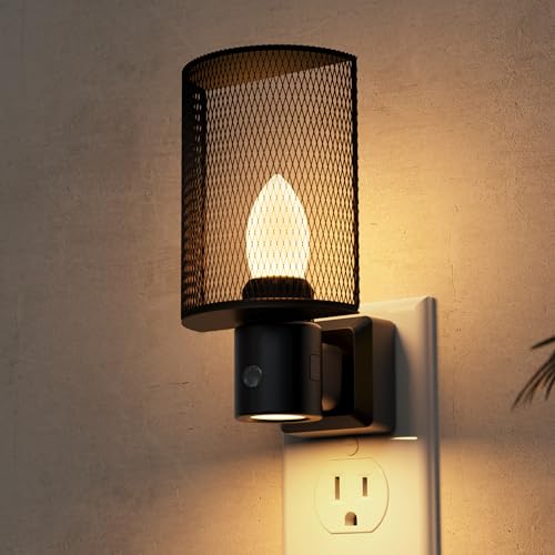 Image of L LOHAS LED Night Light, Night Lights Plug into Wall, 3000K Warm White, Farmhouse Plug in Light with Dusk to Dawn Sensor, for Bedroom, Bathroom, Kitchen, Hallway