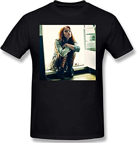 Photo de Fiona Apple Mans Cotton Short Sleeve T-Shirt Fashion Shirts T-Shirts à Manches Courtes(Small)