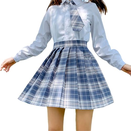 Women's Wool Blend High Waisted Pleated Skirt A-Line Slim Fit2