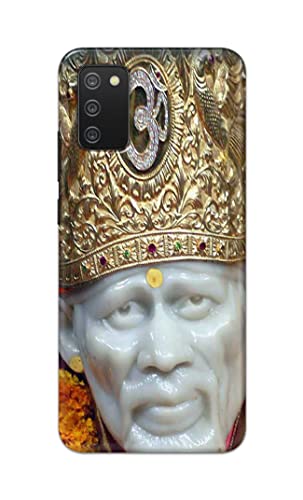 Image of PRINTFIDAA Sai Baba Lord Shiridi Great God Hinduism Hindu Religious Printed Designer Hard Case for Samsung Galaxy M02s / Samsung A02s / Samsung F02s / Samsung A03s Back Cover -(e) RPM1005
