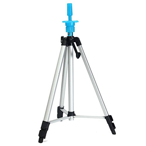 LuckyFine Adjustable Tripod Stand Hair Cosmetology Mannequin Training Head Holder And Bag