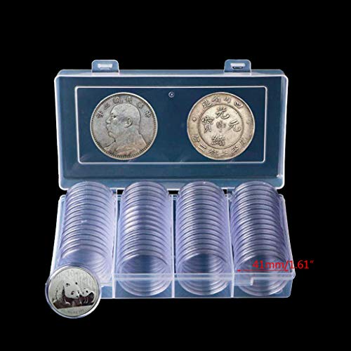 Caja decorativa transparente para monedas 60 piezas miniatura 2