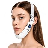 Electric Double Chin Device & V-Face Machine with 6 Modes and 12 Gear Adjustable Intensities - for Jawline Improve and Face Slimmer, Helps Obtain V-Line