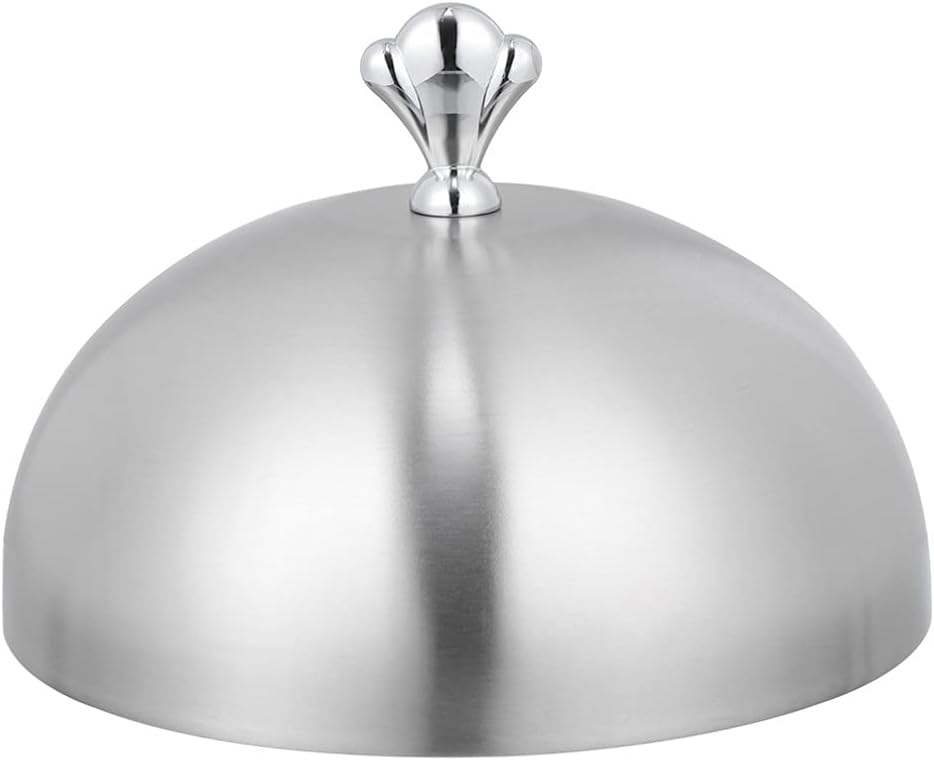 1pc Stainless Steel Steak Cover Oilproof Food Protector Dish Cover for Kitchen Supplies for Protecting Food from and Bugs