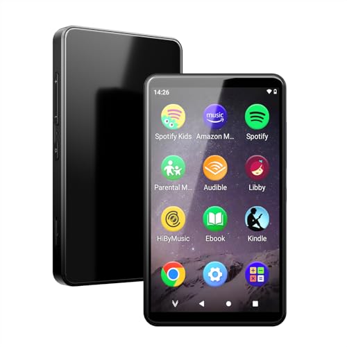 Kids MP3 Player with Parental Control,MP4 MP3 Player with Spotify,Audible,Libby,WiFi Music Player with Speaker Up to 512GB