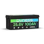Dyness Batteria al Litio LiFePO4 24V 100Ah con 100A BMS, Batteria Accumulo Fotovoltaico 20.48 kWh(Max.8 Batterie), Motore Elettrico per Pescherecci Elettrici, Camper, Pannelli Solari