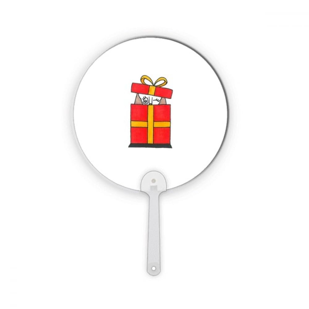 Décoration d'éventail rond plastique et noeud de Noël No/No Bastet