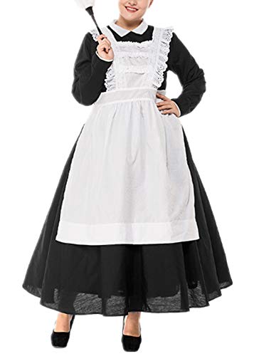 Mitef Costume Servante Deguisement de Femme de Chambre Costume Femme de Ménage, M Cover