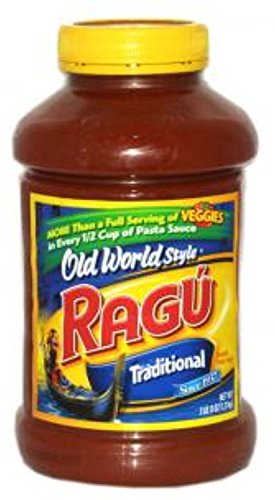 Ragu, Pasta Sauces, 45oz Container (Pack of 2) (Choose Flavors Below) (Old World Style)