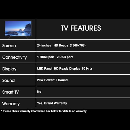 SKYWALL 60.96 cm (24 inches) HD Ready LED TV 24SWN (Black) - Image 5