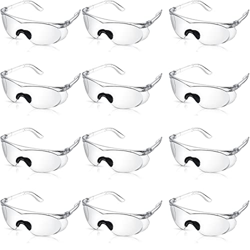 Kanayu 12 Pairs Clear Safety Glasses Eye Protection Anti Fog Goggles Bulk Uv Protective Eyewear For Men Women Medical Construction Shooting Glasses For Indoor Or Outdoor Use #TOP17